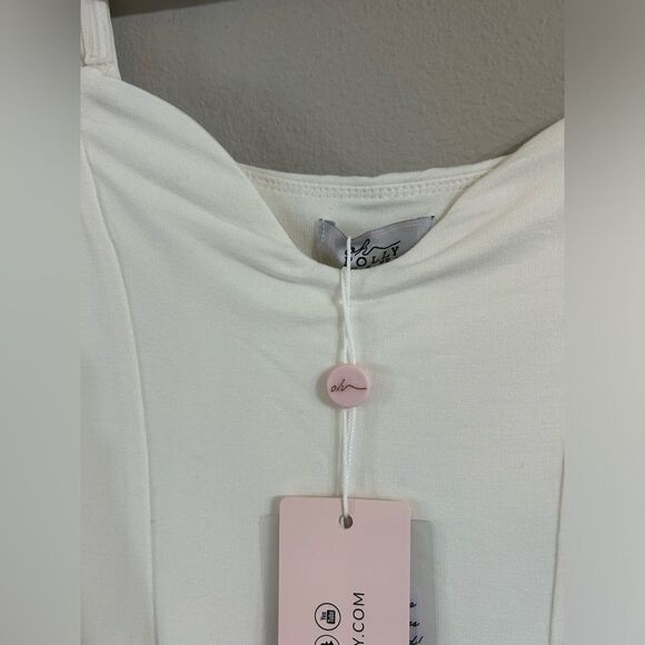 Brand New oh Polly white mini dress- NWT - Picture 4 of 9